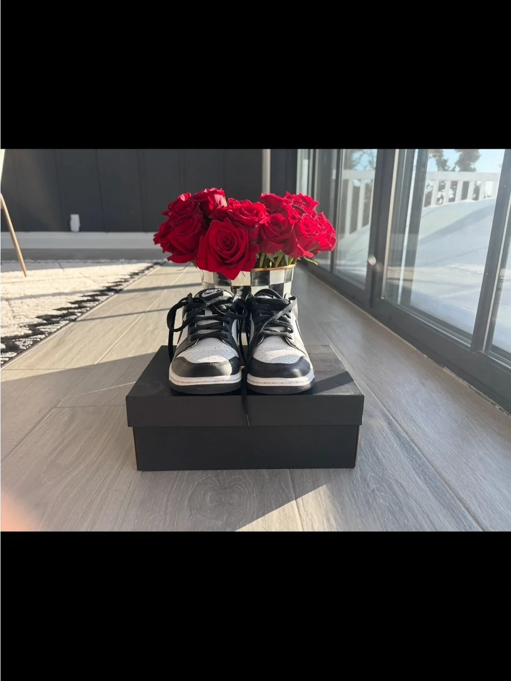 Nike Kids Black and White Low-Top Sneakers